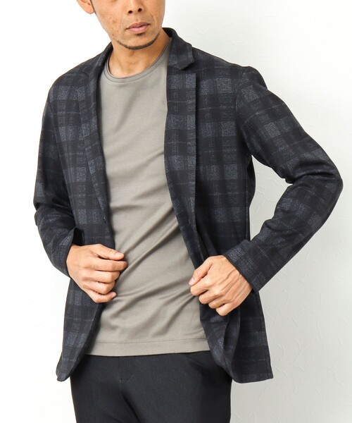 Stutostein Nolley's(シュテットシュタインノーリーズ)の「接触冷感/吸水速乾ベーシッククルーネックT(Tシャツ/カットソー・メンズ・カーキ/ライトブルー/ホワイト/ダークネイビー/グレイッシュベージュ・M/L/S)」の20枚目の写真