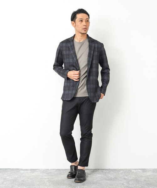 Stutostein Nolley's(シュテットシュタインノーリーズ)の「接触冷感/吸水速乾ベーシッククルーネックT(Tシャツ/カットソー・メンズ・カーキ/ライトブルー/ホワイト/ダークネイビー/グレイッシュベージュ・M/L/S)」の22枚目の写真