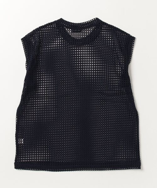 Chikashitsu +（チカシツプラス）の「ストリートファッション Chikashitsu + チカシツプラス net knit vest オーバーサイズベスト メッシュベスト サマーニット（ベスト・メンズ・ブルー/ブラック/ホワイト・ONE SIZE）」の10枚目の写真