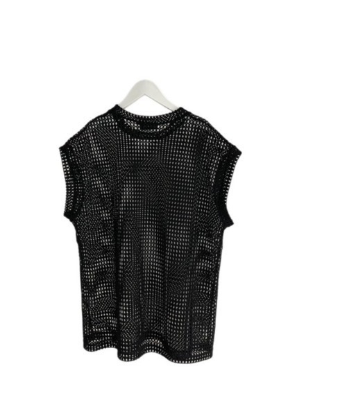 【新品】Sellty セルティー メッシュベスト ブラック Chikashitsu +（チカシツプラス）の「ストリートファッション