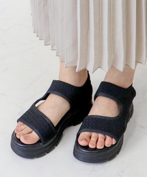 Liberty doll / 厚底ニットスポーツサンダル (4167)