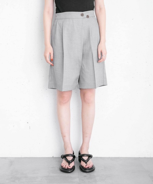 KBF（ケイビーエフ）の「フロントデザインショートパンツ（その他パンツ・レディース・グレー/グリーン・ONE）」の18枚目の写真