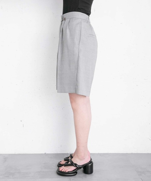 KBF（ケイビーエフ）の「フロントデザインショートパンツ（その他パンツ・レディース・グレー/グリーン・ONE）」の7枚目の写真