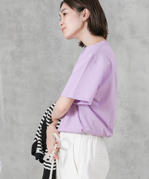 Boutique Ordinary(ブティークオーディナリー)の「オマージュグラフィックTシャツ(Tシャツ/カットソー・レディース・パープル/ホワイト・FREE)」の14枚目の写真