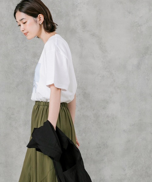 Boutique Ordinary(ブティークオーディナリー)の「オマージュグラフィックTシャツ(Tシャツ/カットソー・レディース・パープル/ホワイト・FREE)」の15枚目の写真