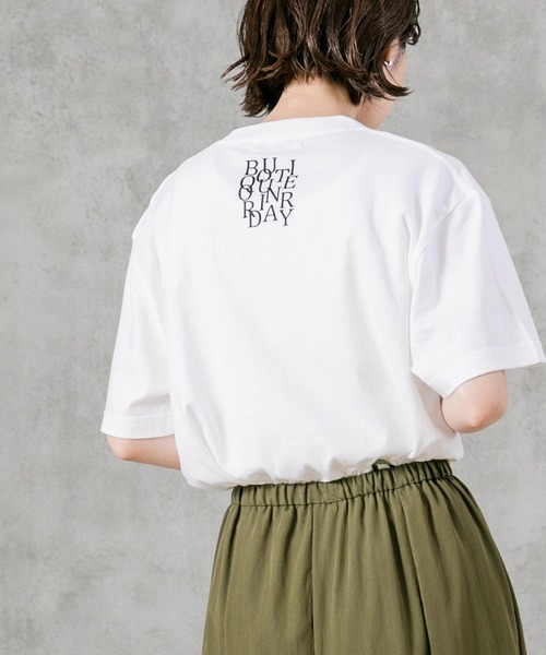 Boutique Ordinary(ブティークオーディナリー)の「オマージュグラフィックTシャツ(Tシャツ/カットソー・レディース・パープル/ホワイト・FREE)」の12枚目の写真