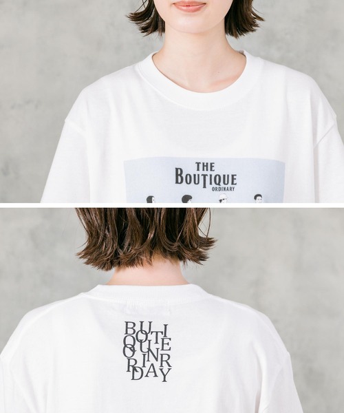 Boutique Ordinary(ブティークオーディナリー)の「オマージュグラフィックTシャツ(Tシャツ/カットソー・レディース・パープル/ホワイト・FREE)」の10枚目の写真