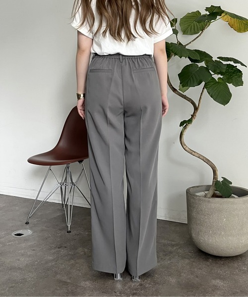 prose verse（プロズヴェール）の「ハイウエストセンタープレスタックパンツ（スラックス・レディース・グレー/ブラック/チャコールグレー/ベージュ/ブラウン・MP/MEDIUM/LARGE/PL）」の21枚目の写真