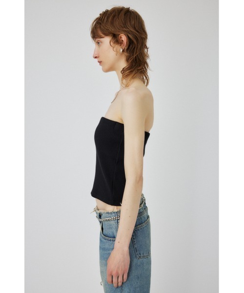 MOUSSY（マウジー）の「CUP IN TUBE トップス（チューブトップ・レディース・ブラック/ターコイズブルー/ライム・FREE）」の6枚目の写真