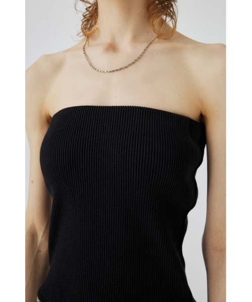 MOUSSY（マウジー）の「CUP IN TUBE トップス（チューブトップ・レディース・ブラック/ターコイズブルー/ライム・FREE）」の8枚目の写真