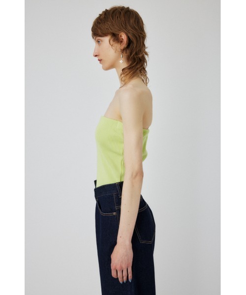 MOUSSY（マウジー）の「CUP IN TUBE トップス（チューブトップ・レディース・ブラック/ターコイズブルー/ライム・FREE）」の12枚目の写真