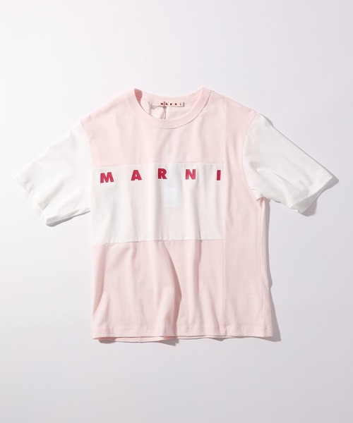 MARNI(マルニ)の「MARNI(マルニ)Kids & Junior ブランドロゴ半袖Tシャツカットソー(Tシャツ/カットソー・キッズ・ブラック/オフホワイト/グレー/ピンク・12Y/14Y/8Y/4Y/6Y/10Y)」の4枚目の写真