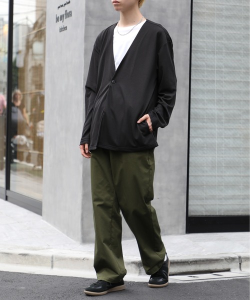 ジャケットライク ショートカーディガン / ブラック GYMPHLEX カーディガン GYMPHLEX/ジムフレックス ショートクルー