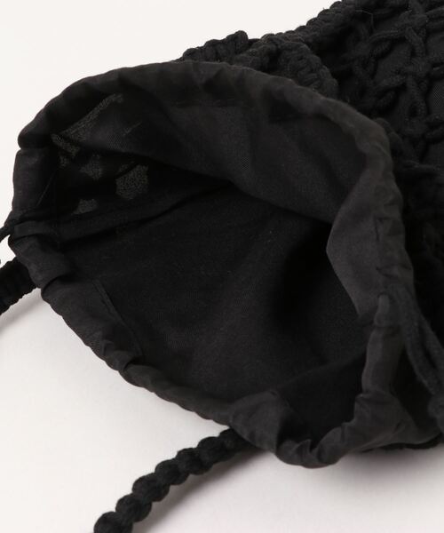 apres jour mignon(アプレジュールミニョン)の「【apresjour mignon×ARIAZ】巾着付きメッシュバッグ(ハンドバッグ・レディース・ブラック・ONESIZE)」の6枚目の写真