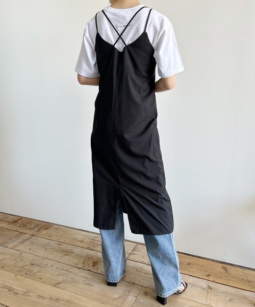 Kotoe(コトエ)の「キャミソールワンピース ロング丈 キャミワンピ(ワンピース・レディース・グリーン/ベージュ/ブラック/イエロー・FREE)」の15枚目の写真