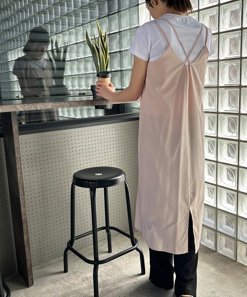 Kotoe(コトエ)の「キャミソールワンピース ロング丈 キャミワンピ(ワンピース・レディース・グリーン/ベージュ/ブラック/イエロー・FREE)」の18枚目の写真