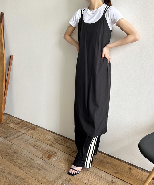 Kotoe(コトエ)の「キャミソールワンピース ロング丈 キャミワンピ(ワンピース・レディース・グリーン/ベージュ/ブラック/イエロー・FREE)」の19枚目の写真