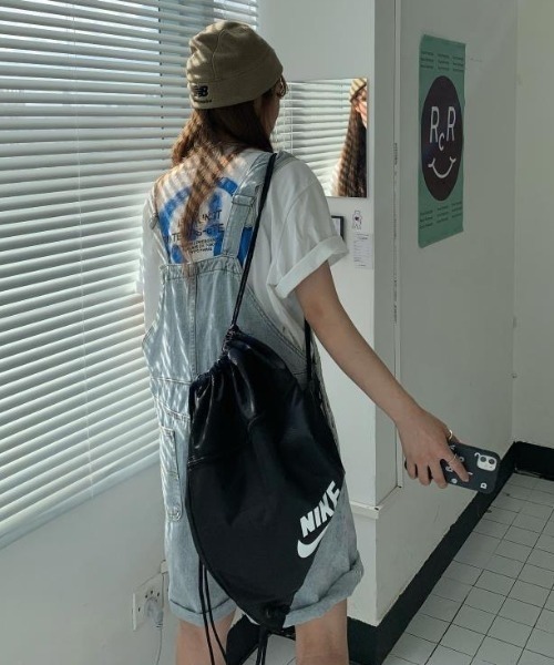 SHEENA（シーナ）の「デニムハーフオーバーオール（サロペット/オーバーオール・レディース・サックスブルー・M）」の7枚目の写真