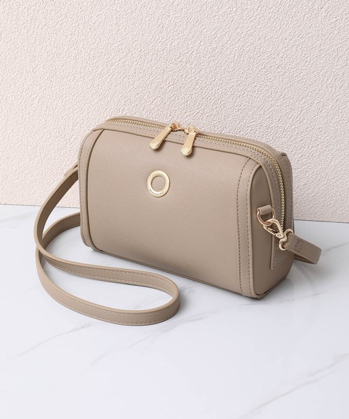 MERCURYDUO（マーキュリーデュオ）の「【MERCURYDUO/マーキュリーデュオ】メタルアイレット　ミニポシェット（ショルダーバッグ・レディース・ベージュ/ベージュ系その他/アイボリー/ブラック/スモークピンク・FREE）」の3枚目の写真