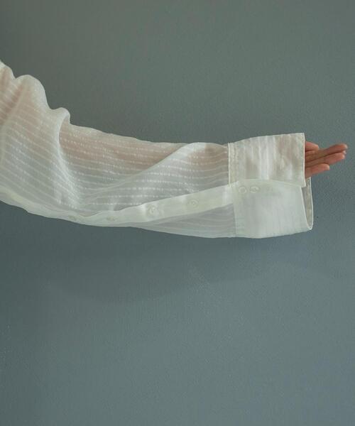 coen(コーエン)の「シャドーストライプシャツ(シャツ/ブラウス・レディース・ホワイト/ブラック/ライトブルー・L/M)」の20枚目の写真