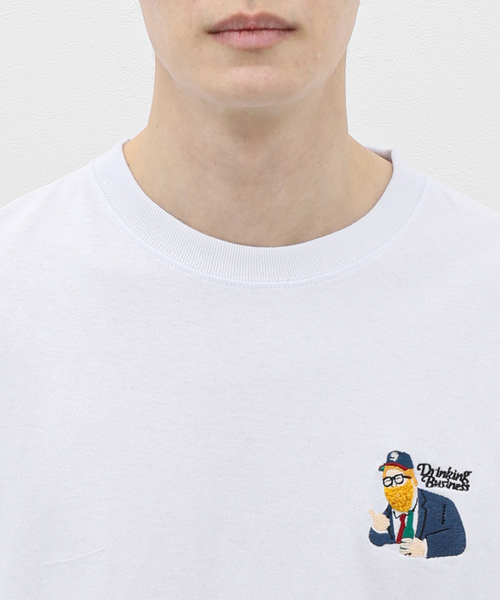 B.C STOCK（ベーセーストック）の「《追加》SUIT MOJYA刺繍半袖Tシャツ（Tシャツ/カットソー・メンズ・ホワイト/ブラック系その他・LARGE/MEDIUM）」の9枚目の写真