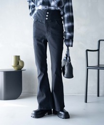 WEGO | WEGO/ハイウエストストレッチデニムフレアパンツ(デニムパンツ)