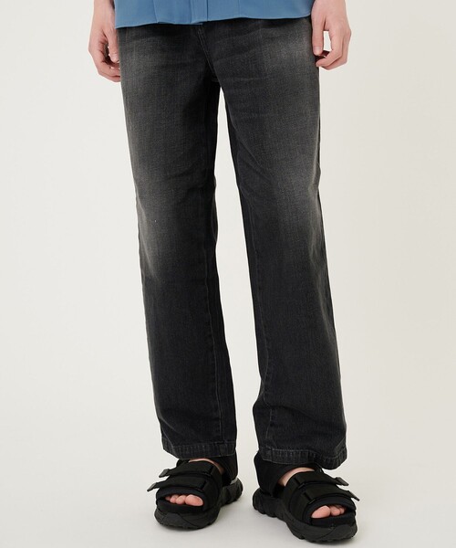 UNITED TOKYO(ユナイテッドトウキョウ)の「12.5oz DENIM イージーパンツ(デニムパンツ・メンズ・インディゴブルー/ブラック/サックスブルー・1/2)」の2枚目の写真