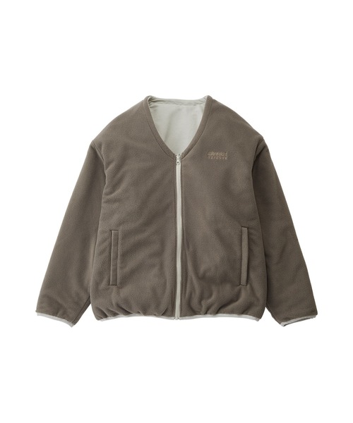 Gramicci(グラミチ)の「【GRAMICCI/グラミチ】 REVERSIBLE FLEECE CARDIGAN(カーディガン/ボレロ・メンズ・ダークネイビー/ベージュ系その他・L)」の4枚目の写真