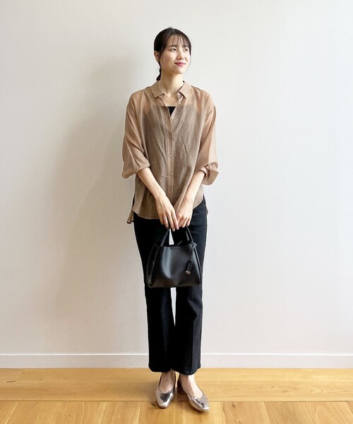 OPAQUE.CLIP（オペークドットクリップ）の「◆【軽量】2WAYミニショルダートート（ショルダーバッグ・レディース・ベージュ/ブラック/ライトグレー・00）」の9枚目の写真