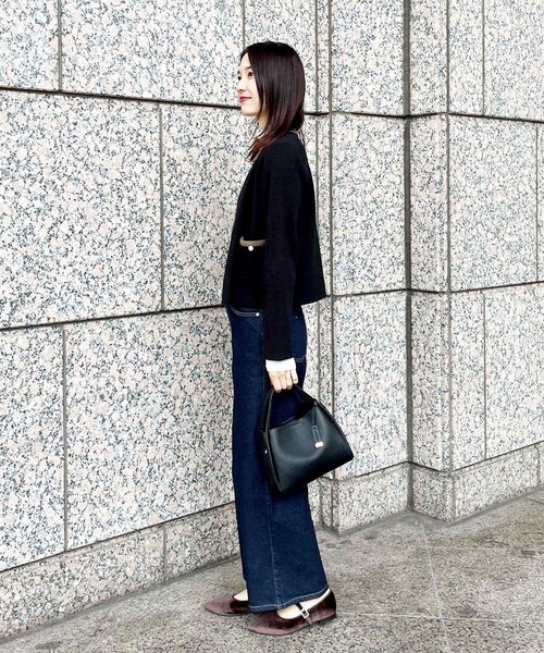 OPAQUE.CLIP（オペークドットクリップ）の「◆【軽量】2WAYミニショルダートート（ショルダーバッグ・レディース・ベージュ/ブラック/ライトグレー・00）」の12枚目の写真