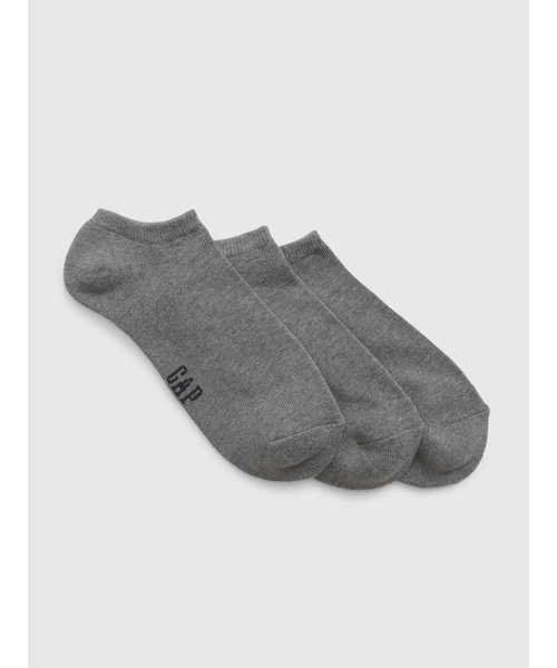 GAP(ギャップ)の「ベーシック アンクルソックス(3足セット)(ソックス/靴下・メンズ・グレー/ホワイト/マルチ/ブラック・ONE SIZE)」の1枚目の写真