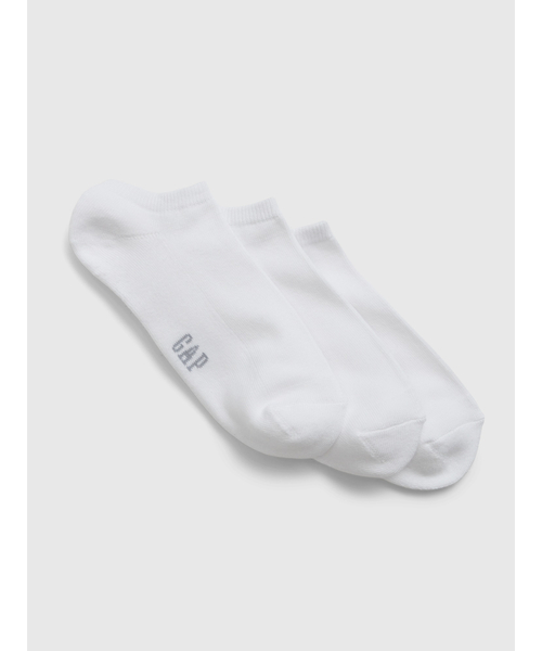 GAP(ギャップ)の「ベーシック アンクルソックス(3足セット)(ソックス/靴下・メンズ・グレー/ホワイト/マルチ/ブラック・ONE SIZE)」の2枚目の写真
