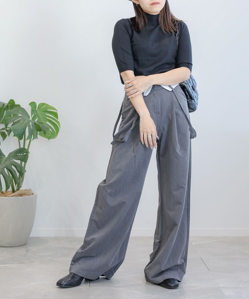 aimoha（アイモハ）の「ニットトップス (SS)（ニット/セーター・レディース・チョコ/オフホワイト/ブラック/グレー/グリーン・MEDIUM/X-LARGE/LARGE）」の20枚目の写真