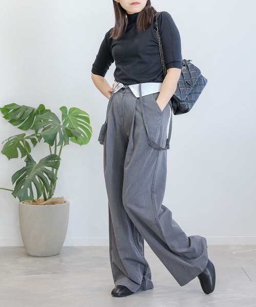 aimoha（アイモハ）の「ニットトップス (SS)（ニット/セーター・レディース・チョコ/オフホワイト/ブラック/グレー/グリーン・MEDIUM/X-LARGE/LARGE）」の21枚目の写真