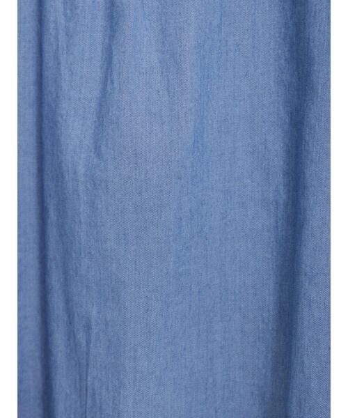 Samansa Mos2（サマンサ モスモス）の「デニム襟フリルピンタックブラウス（シャツ/ブラウス・レディース・ブルー/ネイビー・F）」の19枚目の写真