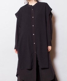 レイヤードロングブラウス