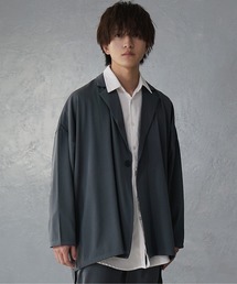 【MinoriTY】とろみ素材ドルマンビッグジャケット テーラードジャケット ビッグシルエット ルーズフィット メンズ