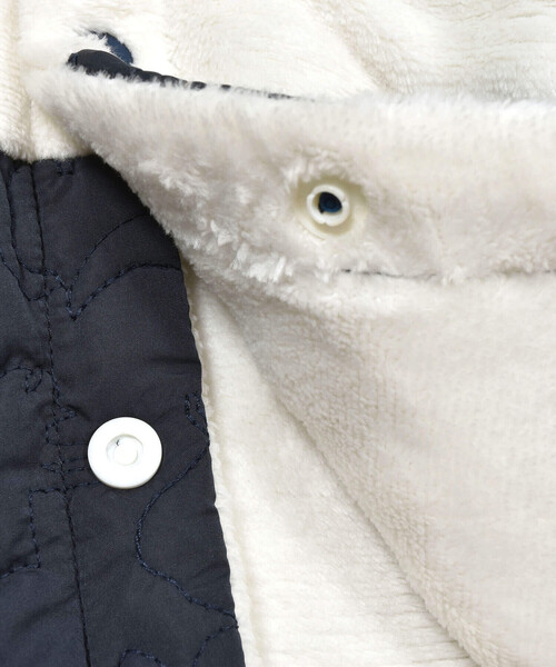 SLAP SLIP BABY（スラップスリップベビー）の「【お揃い】恐竜キルト総柄ボアマントベビー(50~90cm)（その他ベビーウェア・キッズ・ネイビー/グリーン・FREE）」の14枚目の写真