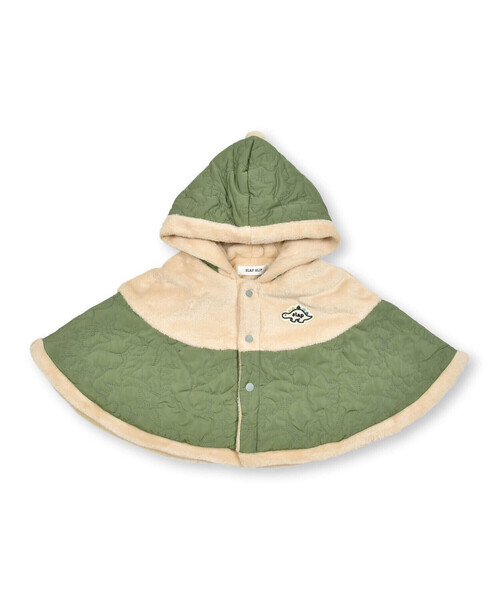 SLAP SLIP BABY（スラップスリップベビー）の「【お揃い】恐竜キルト総柄ボアマントベビー(50~90cm)（その他ベビーウェア・キッズ・ネイビー/グリーン・FREE）」の16枚目の写真