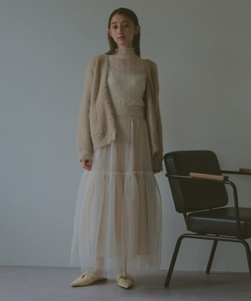 DRWCYS(ドロシーズ)の「シャギーカーディガン(カーディガン/ボレロ・レディース・ベージュ/ホワイト・FREE)」の10枚目の写真