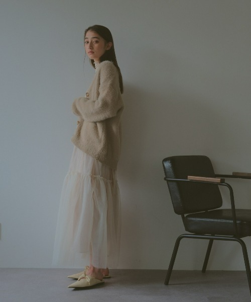 DRWCYS(ドロシーズ)の「シャギーカーディガン(カーディガン/ボレロ・レディース・ベージュ/ホワイト・FREE)」の11枚目の写真