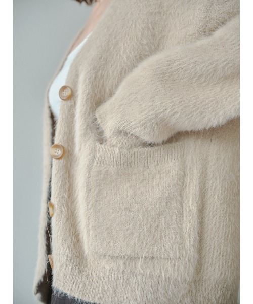 DRWCYS(ドロシーズ)の「シャギーカーディガン(カーディガン/ボレロ・レディース・ベージュ/ホワイト・FREE)」の15枚目の写真