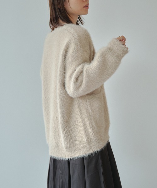 DRWCYS(ドロシーズ)の「シャギーカーディガン(カーディガン/ボレロ・レディース・ベージュ/ホワイト・FREE)」の13枚目の写真