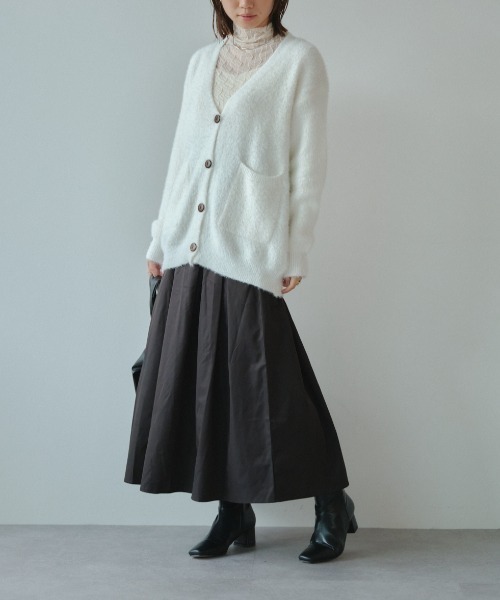 DRWCYS(ドロシーズ)の「シャギーカーディガン(カーディガン/ボレロ・レディース・ベージュ/ホワイト・FREE)」の3枚目の写真