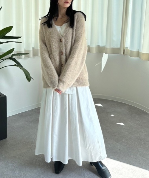 DRWCYS(ドロシーズ)の「シャギーカーディガン(カーディガン/ボレロ・レディース・ベージュ/ホワイト・FREE)」の22枚目の写真