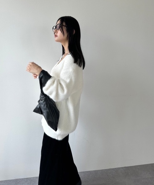 DRWCYS(ドロシーズ)の「シャギーカーディガン(カーディガン/ボレロ・レディース・ベージュ/ホワイト・FREE)」の19枚目の写真