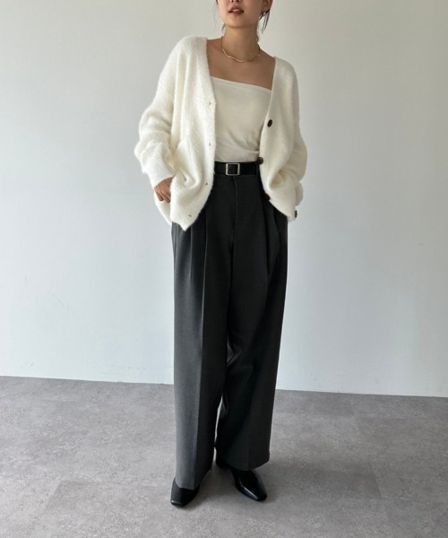 DRWCYS(ドロシーズ)の「シャギーカーディガン(カーディガン/ボレロ・レディース・ベージュ/ホワイト・FREE)」の20枚目の写真