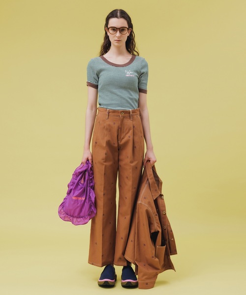 MILLER（ミラー）の「BORDER T-SHIRT(CUP IN)feat.miller（Tシャツ/カットソー・レディース・イエロー/グリーン/レッド/ブルー・FREE）」の19枚目の写真