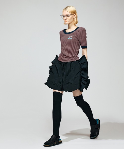 MILLER（ミラー）の「BORDER T-SHIRT(CUP IN)feat.miller（Tシャツ/カットソー・レディース・イエロー/グリーン/レッド/ブルー・FREE）」の5枚目の写真