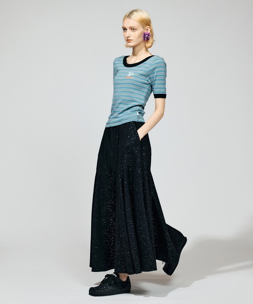 MILLER（ミラー）の「BORDER T-SHIRT(CUP IN)feat.miller（Tシャツ/カットソー・レディース・イエロー/グリーン/レッド/ブルー・FREE）」の8枚目の写真